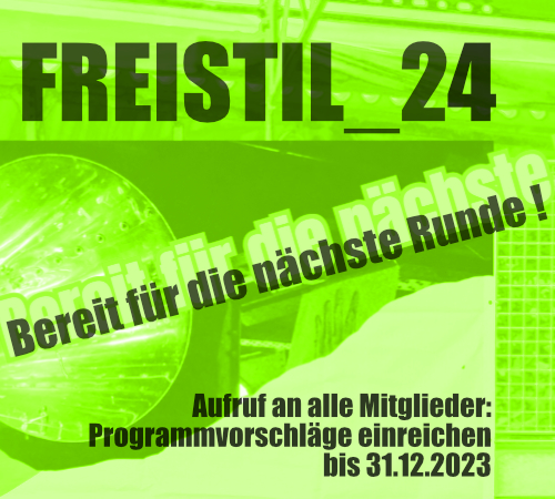 FREISTIL_24: Aufruf an alle Mitglieder